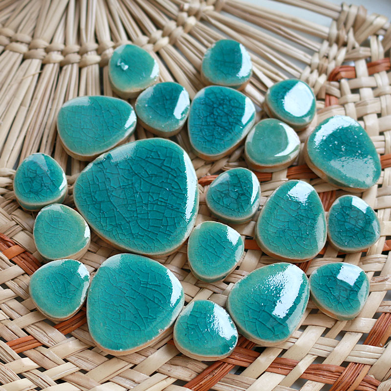 100g DIY Ceramic Mosaic Tiles  - مراجعة Ceramic Tile Blank وسعره